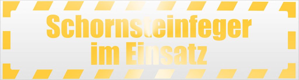 Kiwistar Schornsteinfeger Einsatz gestreift Magnetschild Schild magnetisch - 20cm Gelb - reflektierend - Magnetfolie für Auto PKW Kfz