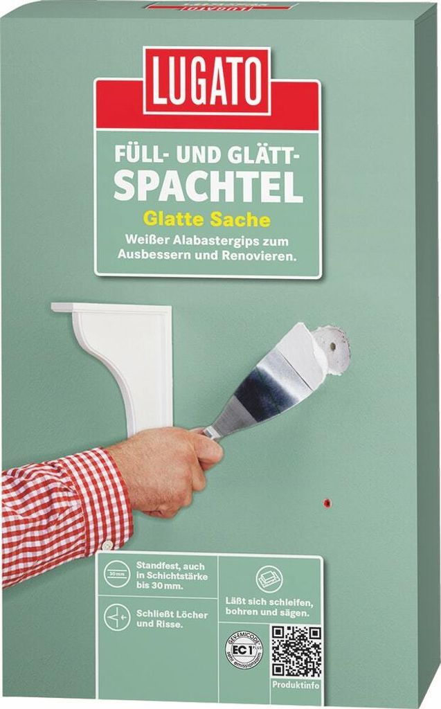 LUGATO Füll und Glättspachtel 1 kg Glatte Sache