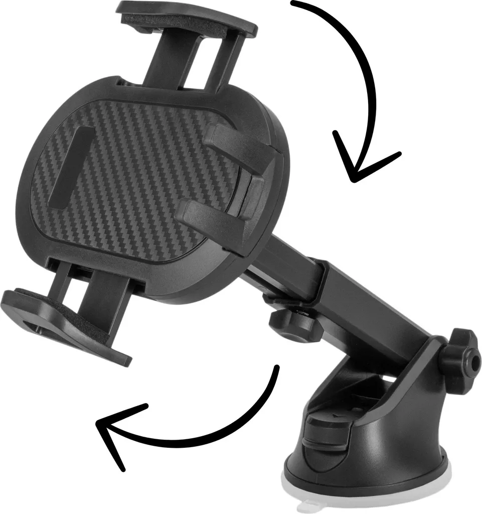 Supporto Auto Smartphone Universale - Ventosa Lavabile e Snodabile - 5