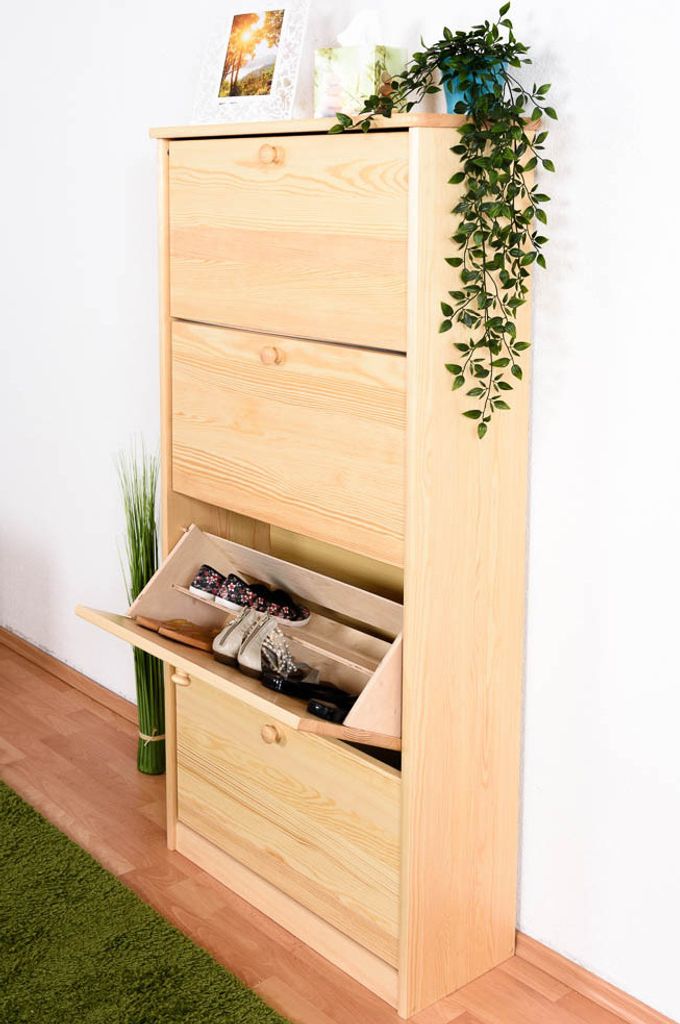 Schuhschrank Kiefer natur