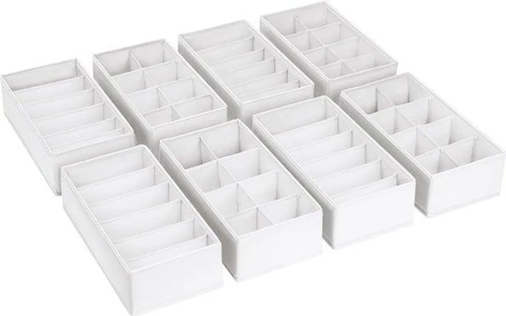 Panier à linge 30x15x9 cm blanc pour vêtements et chaussettes de bébé