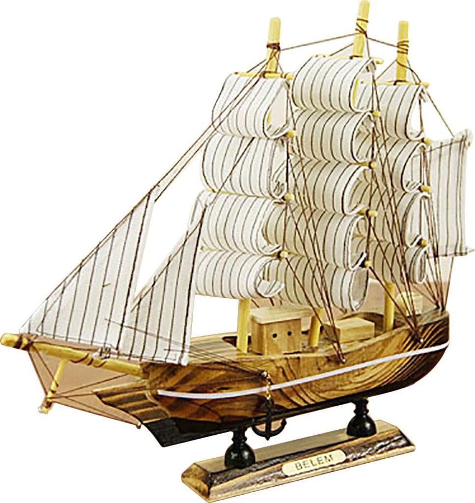 24CM hölzerne Segelboot Modell nautische Dekoration Thema Geschenk Home Office