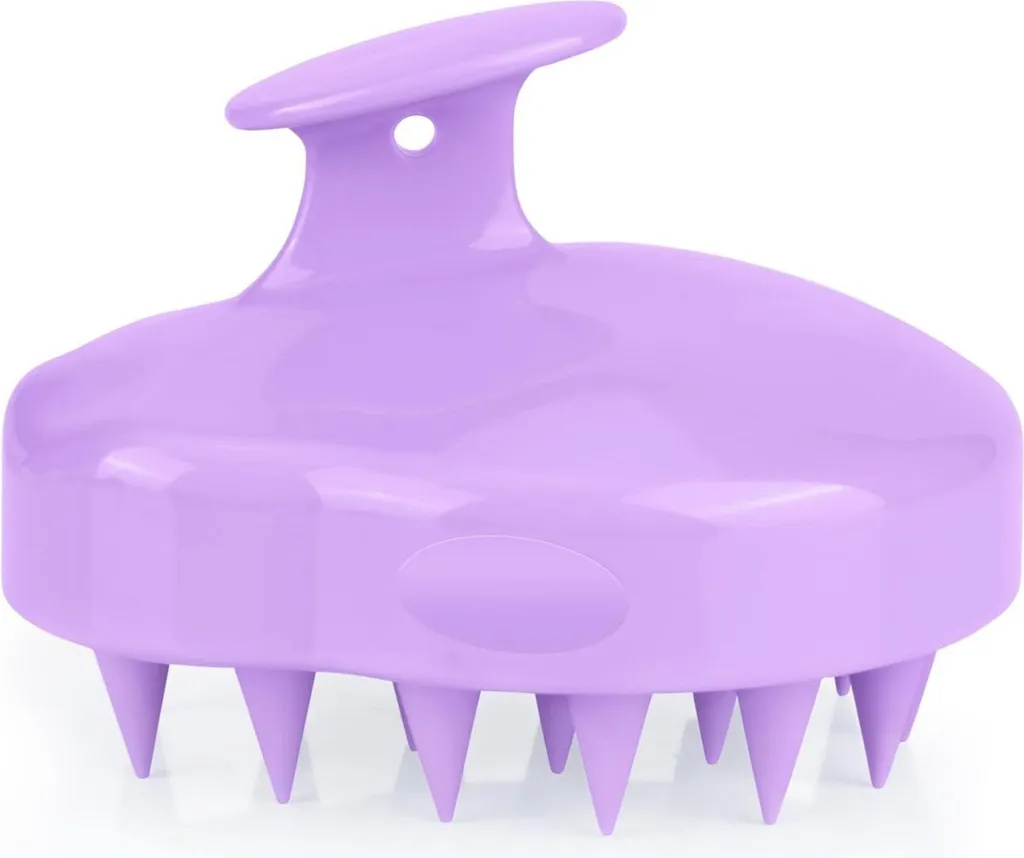 Spazzola Esfoliante FReatech Silicone Viola - Stimola Crescita Capelli