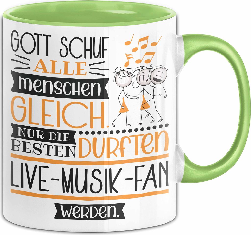 Live-Musik-Fan Geschenk Becher Tasse Gott Schuf Alle Produktbild 