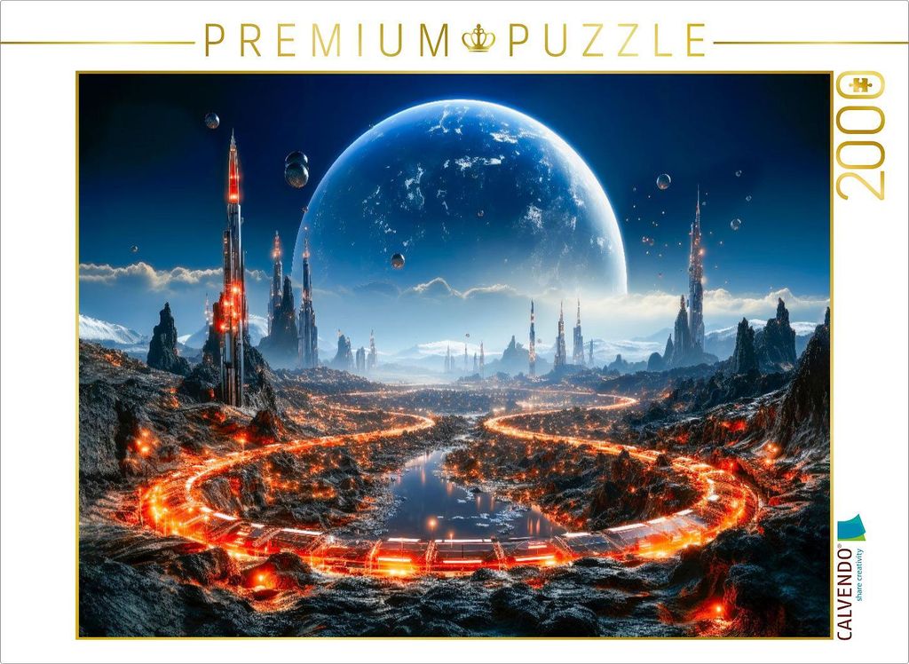 CALVENDO Puzzle Wolkenkratzer, die unvorstellbare Höhen erreichen | 2000 Teile Lege-Größe 90x67cm Foto-Puzzle für glückliche Stunden