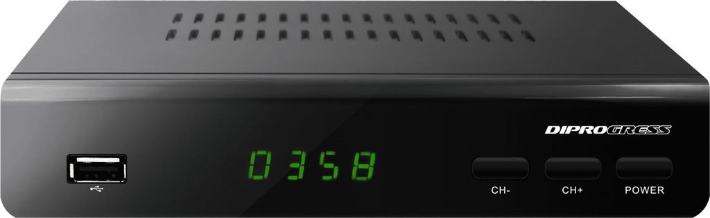 DIPROGRESS DPT203HD Decoder Digitale Terrestre DVB-T2 Full HD Nero