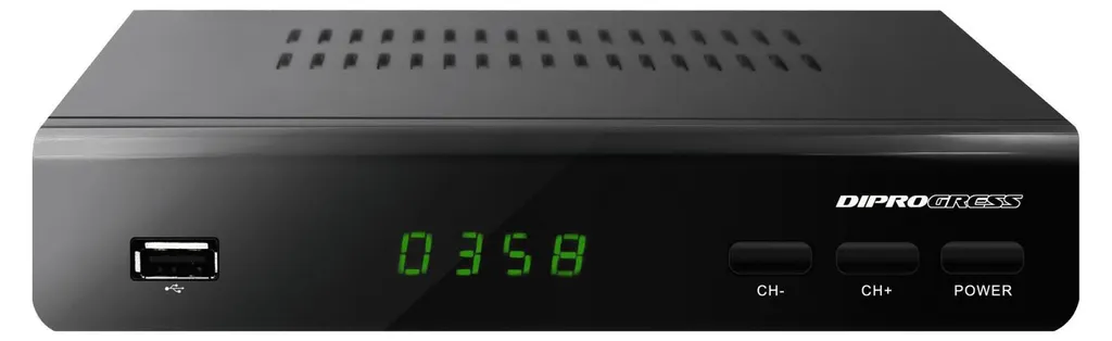 DIPROGRESS DPT203HD set-top box TV Satellite Full HD Nero