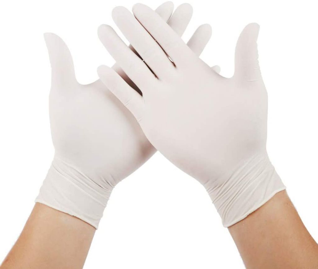 Größe XL 100 Einmalhandschuhe weiß Nitril puderfrei Einweg-Handschuhe 