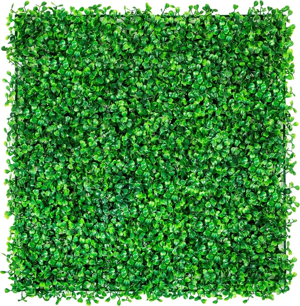 Siepe Artificiale Bosso UV-Resistant 50x50cm - 6 Pezzi Alta Coprenza