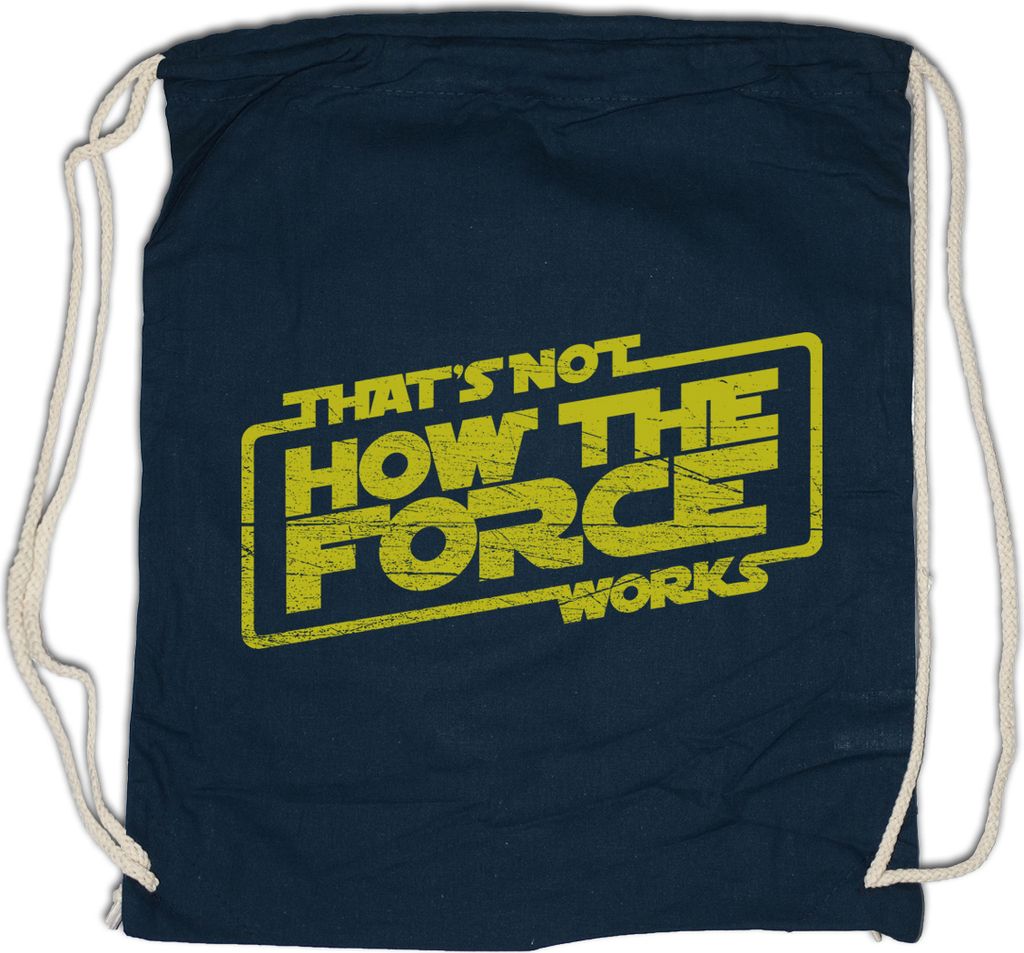Urban Backwoods How The Force Works, Turnbeutel, Farbe: Navy