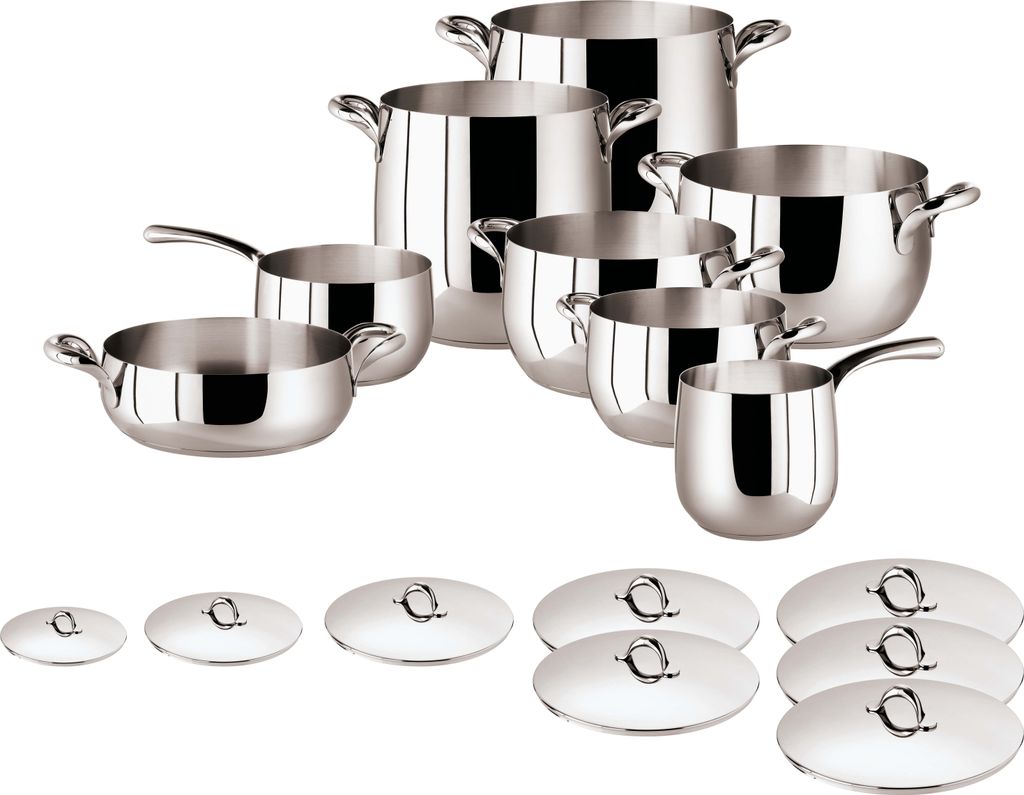 Sambonet S0247 Kikka Kochtopfset 16tlg., Edelstahl Rostfrei