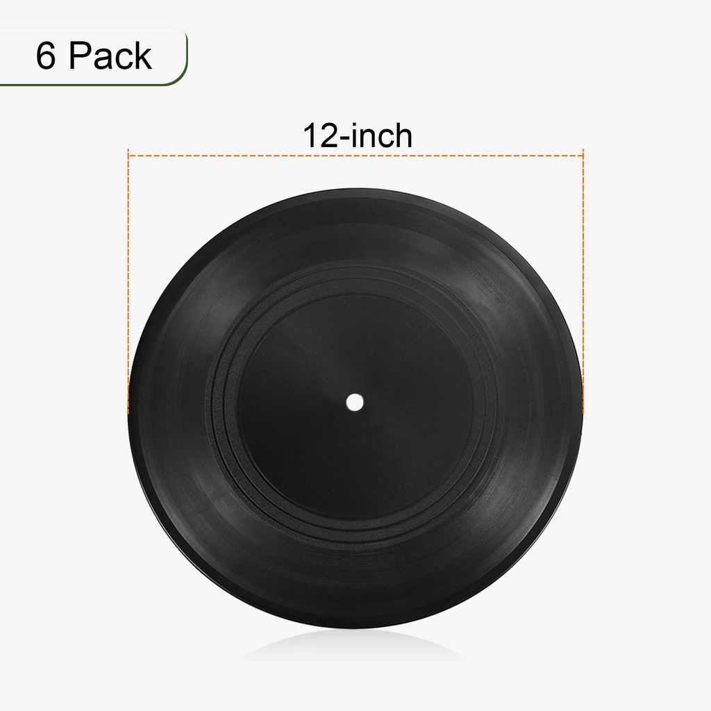 Leere Vinyl Schallplatten 12" 6Stk Cd Gef?lschte Vinyl Schallplatten fš¹r Wand ?sthetische Schallplatten fš¹r Rolle Musik Zimmer Rock Party Bas...