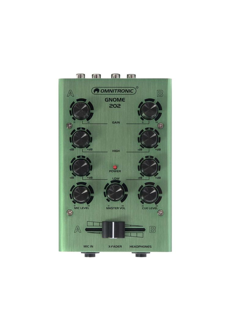 OMNITRONIC GNOME-202 Mini-Mixer grün
