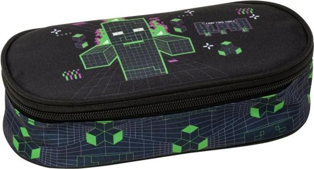 Astuccio Ovale Minecraft Matrix: Porta Cancelleria Ufficiale Franco Panini