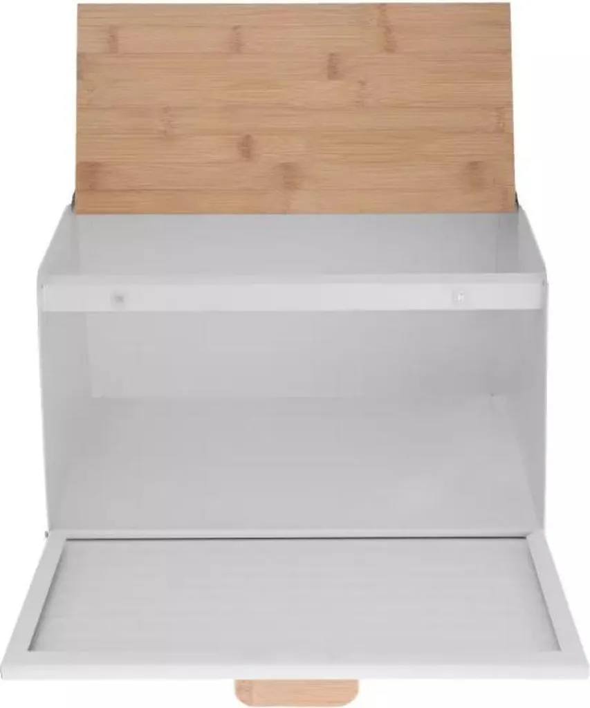 Klausberg KB-7466 Portapane bifacciale in acciaio e legno