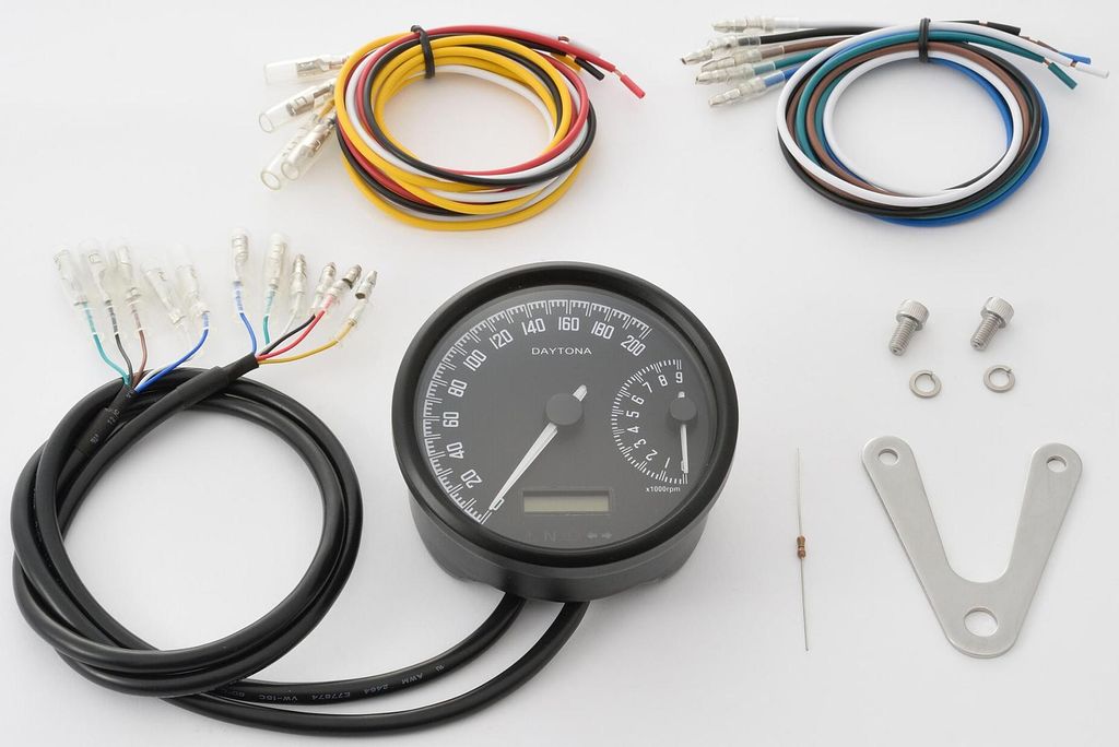Daytona Tachometer Velona W Tachometer Velona-W, SW m. Geschwindigkeit m. 200 km/h