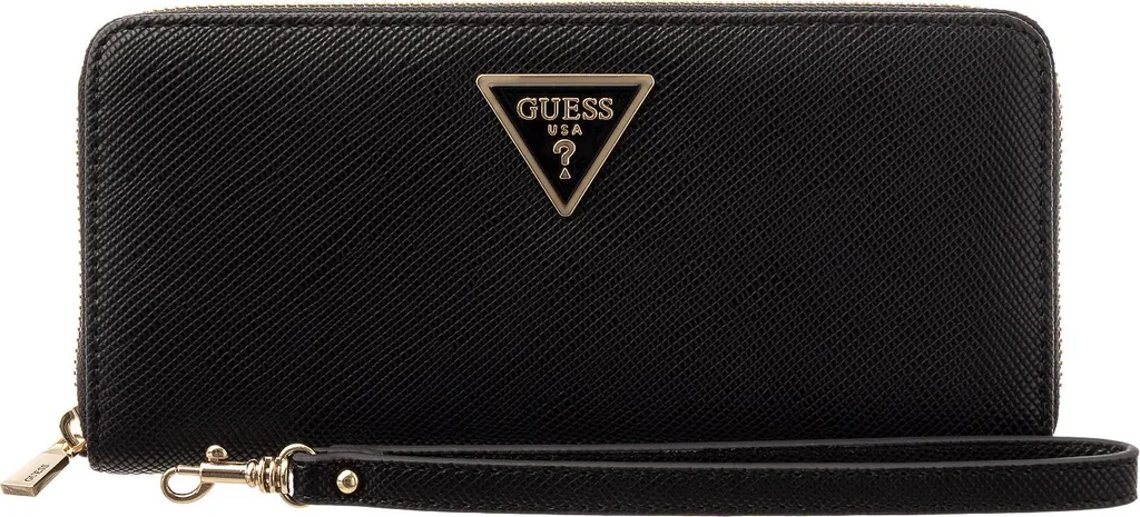 Grand Portefeuille Femme GUESS Noir Chic en Simili Cuir Laurel II SLG