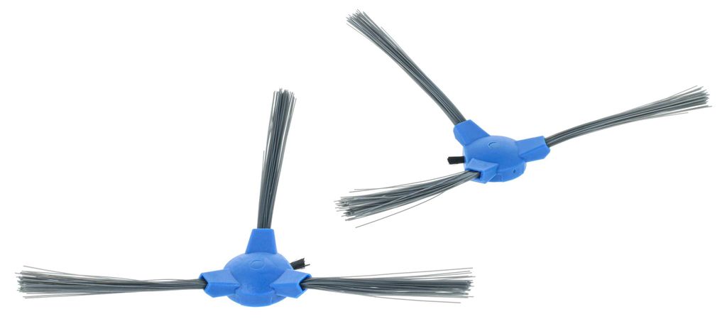 vhbw 2x Seitenbürste kompatibel mit Eufy RoboVac 11S, 30, 15, 12, 15C, 11S Max, 15C Max Saugroboter - Reinigungsbürsten Set, schwarz / grau / blau