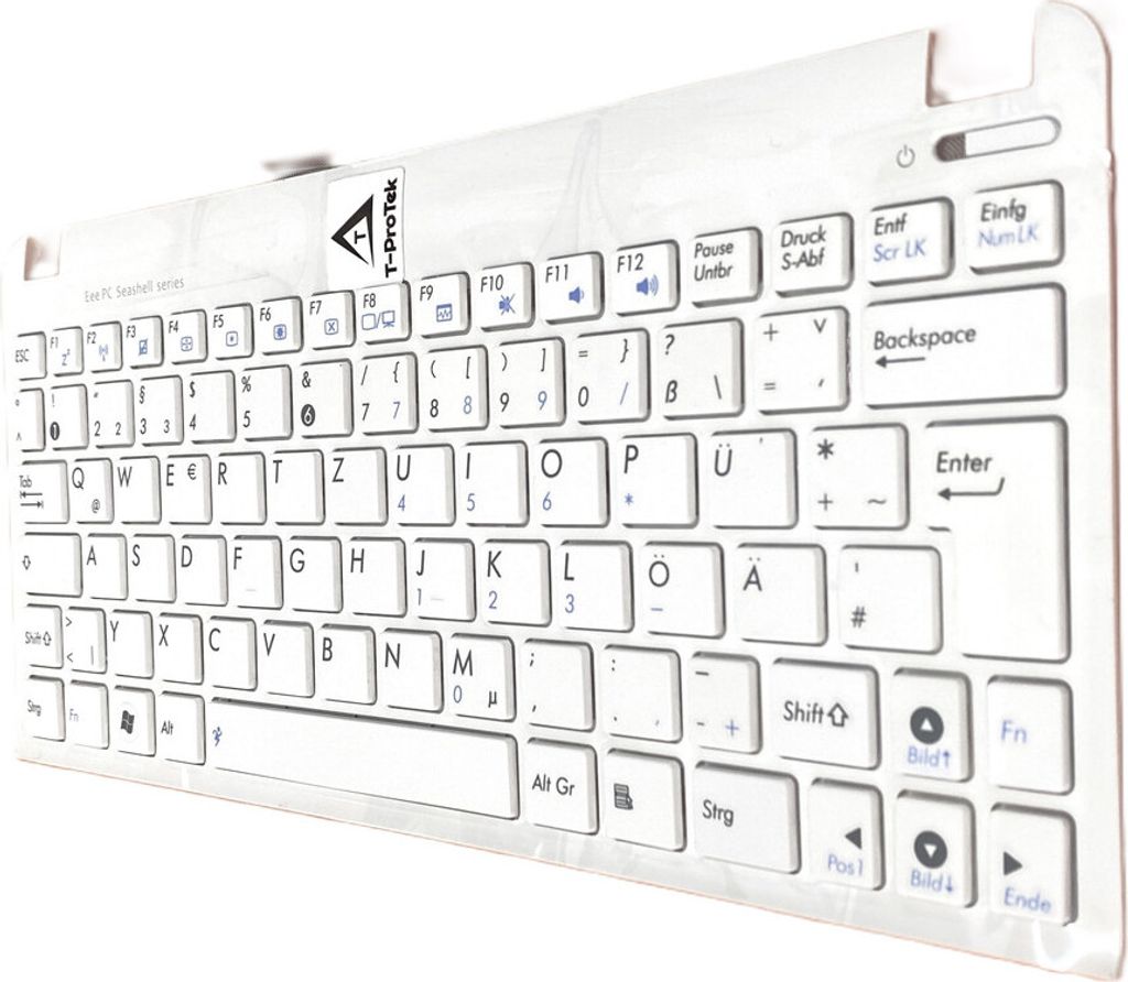 DEUTSCHE - Weiß mit Rahm Tastatur für Asus Eee PC 1015E-2B 1015E-6B