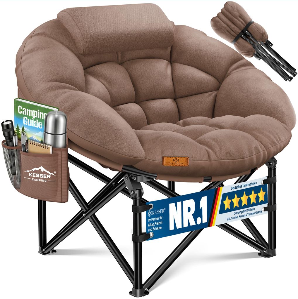 KESSER® Sedia da campeggio pieghevole, portata 150 kg, con Immagine del prodotto 