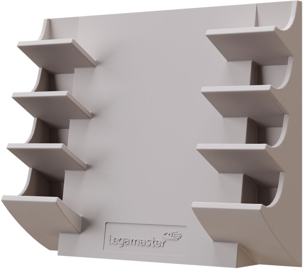 Markerhalter für 4 Marker waagerecht magnethaftend taupe Packung mit 20 Stück