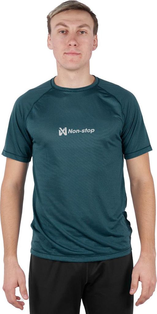 Non-stop dogwear Herren T-Shirt CaniX Tech Tee teal, Größe: XL