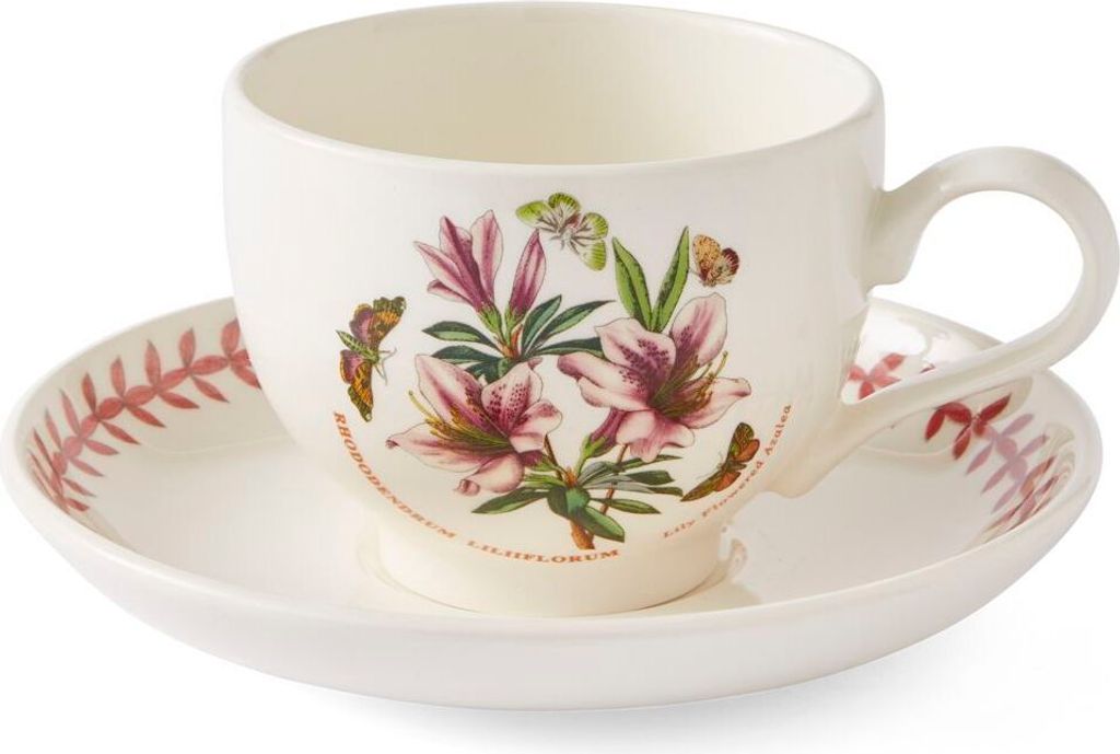 Portmeirion Keramik Tasse & Untertasse Botanic Garden Meadow Lilien