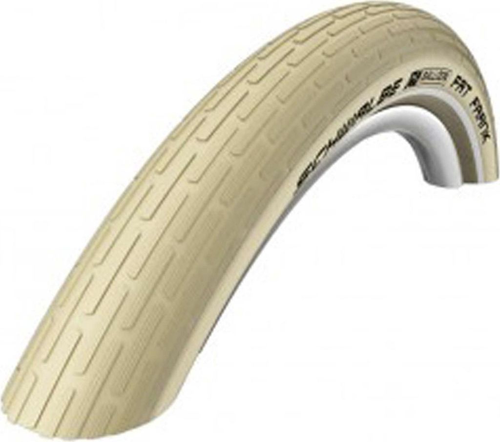 A close-up studio shot of a bicycle tire.