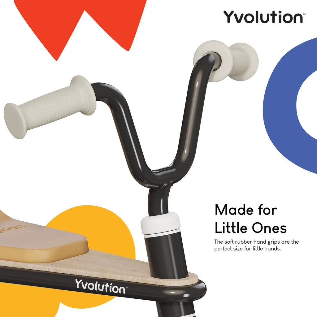 Yvolution Classic Trike noir : tricycle stable au look rétro chic