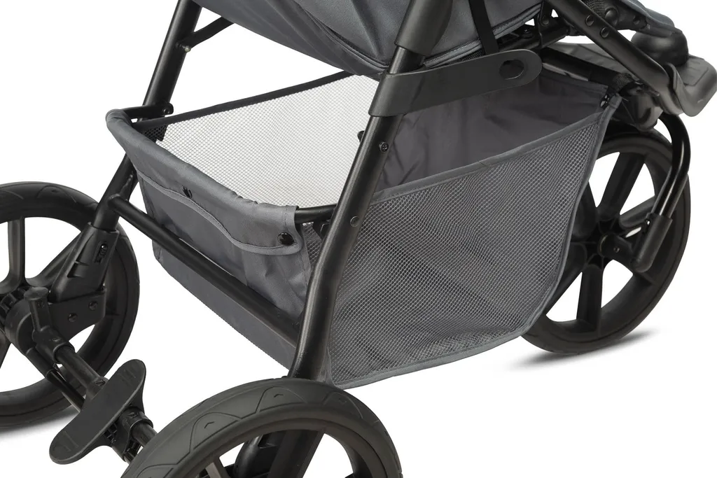 Poussette compacte CARETERO LIMA graphite avec dossier réglable et panier - 10