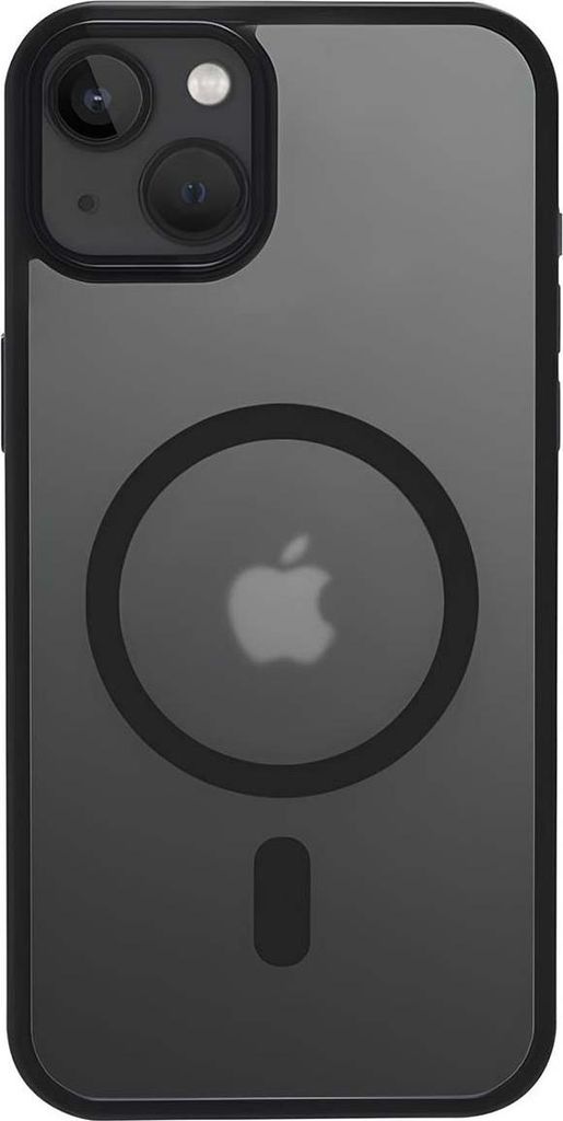 Crong, Hybrid Frost MAG Hülle iPhone 15 Plus MagSafe-kompatibel, Schwarz