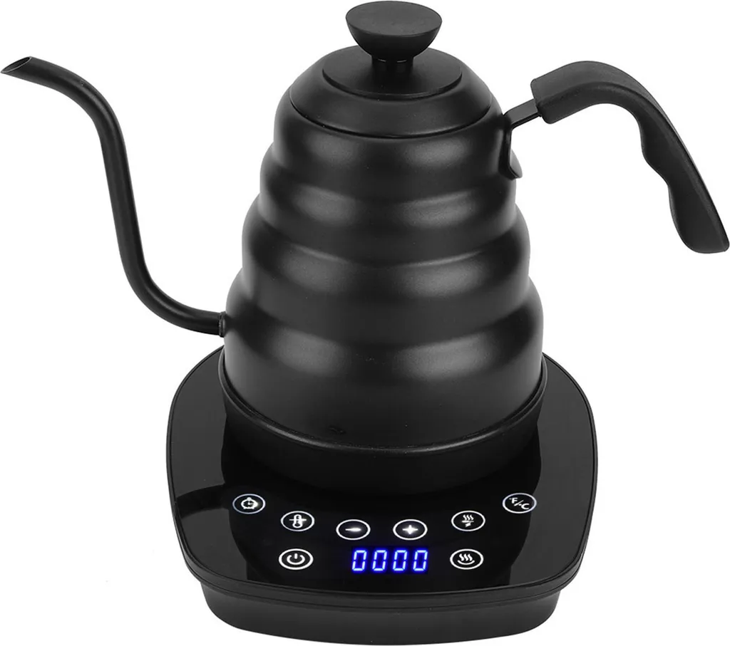 Bouilloire contrôle température variable avec écran digital noir 1200W