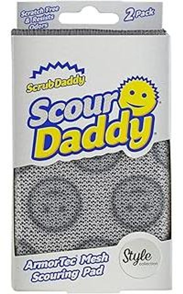 Scrub Daddy Scour Daddy, Scheuerschwamm, kratzfreie Scheuerschwämme/strapazierfähiges Scheuerschwamm zum Reinigen von Geschirr, Alternative zu sc...