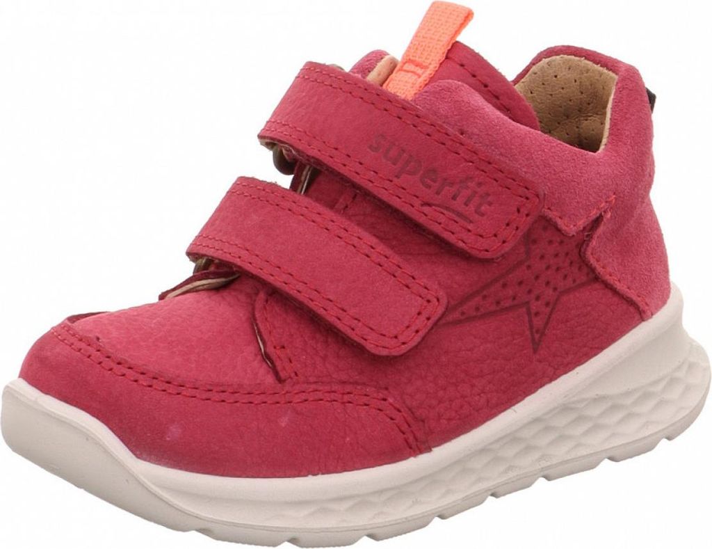 Superfit Kinder-Lauflernschuh BREEZE Pink-Rot-Orange-Weiß, Farbe:rot, EU Größe:21