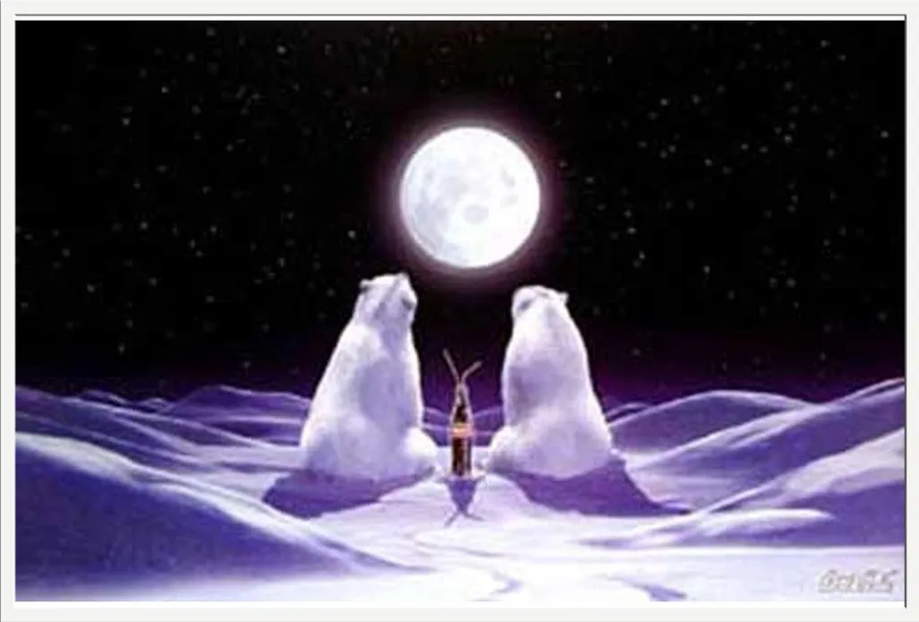 Affiche Coca-Cola Moon : Cadre Shinsuke Blanc Interchangeable de Qualité