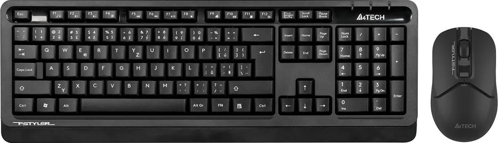 A4tech FG1012S Noir Fini les Câbles Encombrants avec ce Pack Clavier et Souris