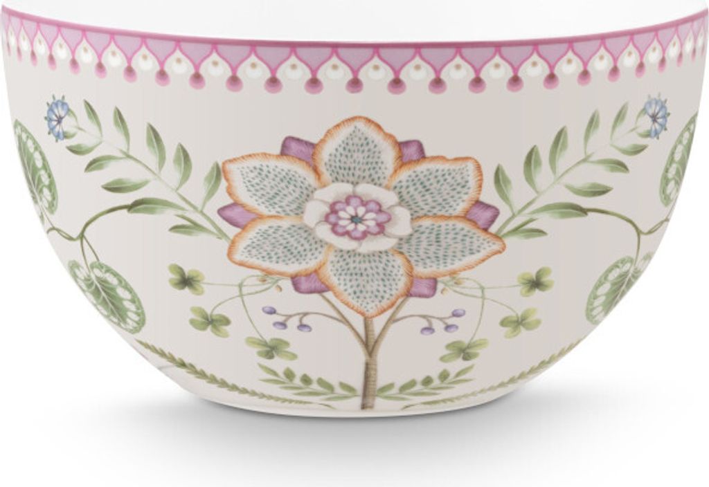 PIP STUDIO Lily&Lotus Bowl weiss/bunt 18cm