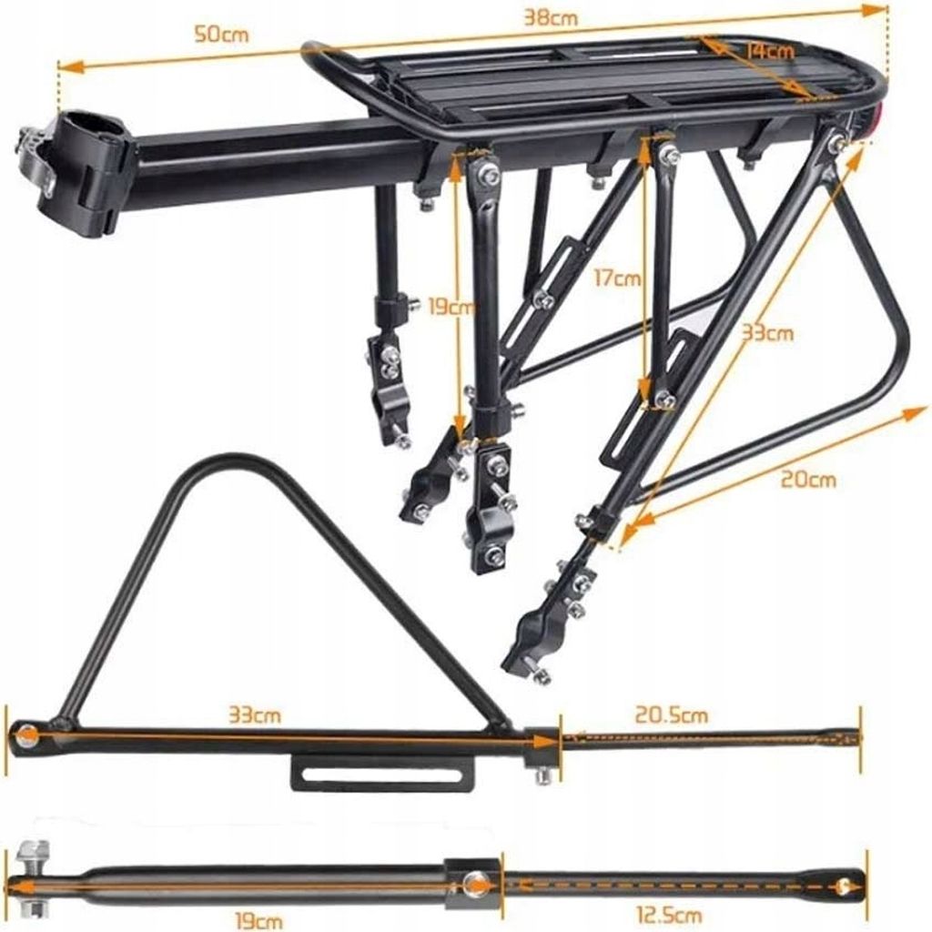 MUNDO® Z131 Nosič batožiny na bicykel [20"-29"] Max. 110 kg Obrázok produktu 3