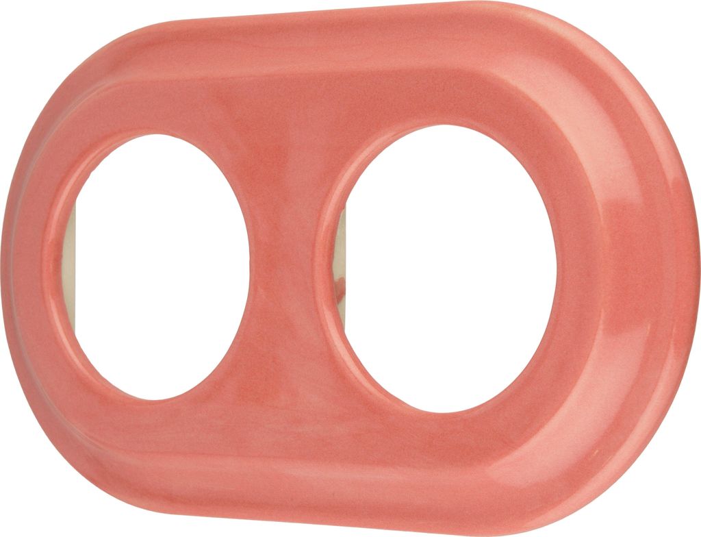 Cadre rétro en porcelaine double I PR1 rose clair Image du produit 