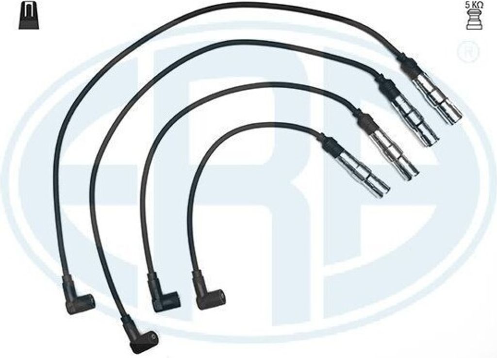 ERA 883015 - OE 1347 14 Zündleitungssatz für A3 (8L), Leon (1M1), Toledo II (1M2), Octavia I (1U), Bora (1J), Golf III (1H), Golf Cabriolet (1E),...