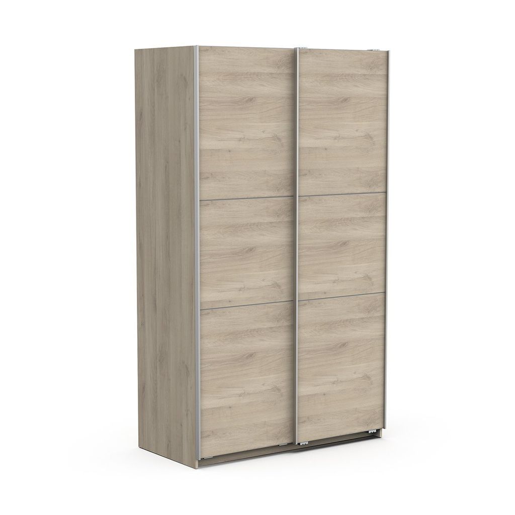 Kleiderschrank mit 2 Schiebetüren Ghost - L116,5 cm