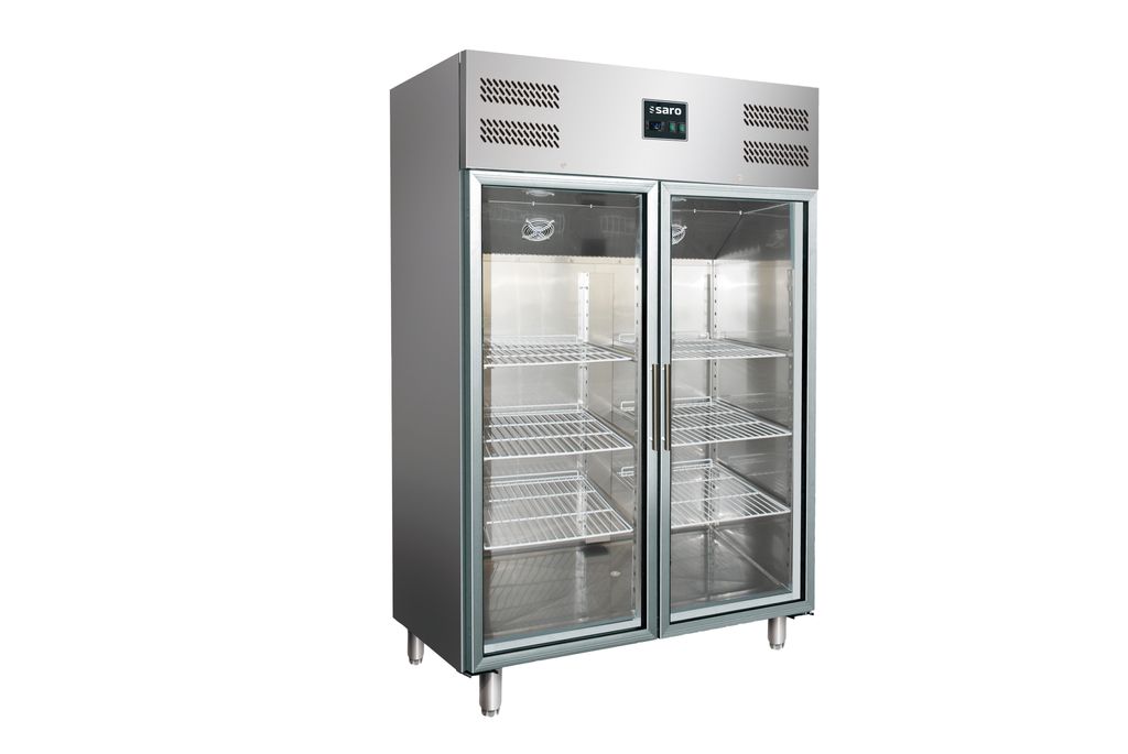SARO Gewerbekühlschrank mit Glastüren - 2/1 GN, Modell GN 1200 TNG