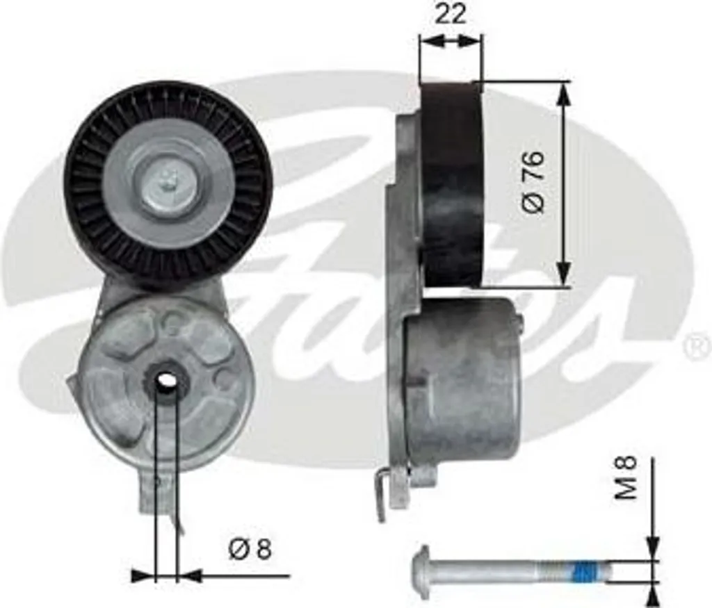 Supprimez les bruits moteur : Tendeur de courroie Ford OE 1567809