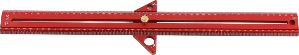Rail à rainure en T 50cm en alliage d'aluminium pour établi bois T-Track