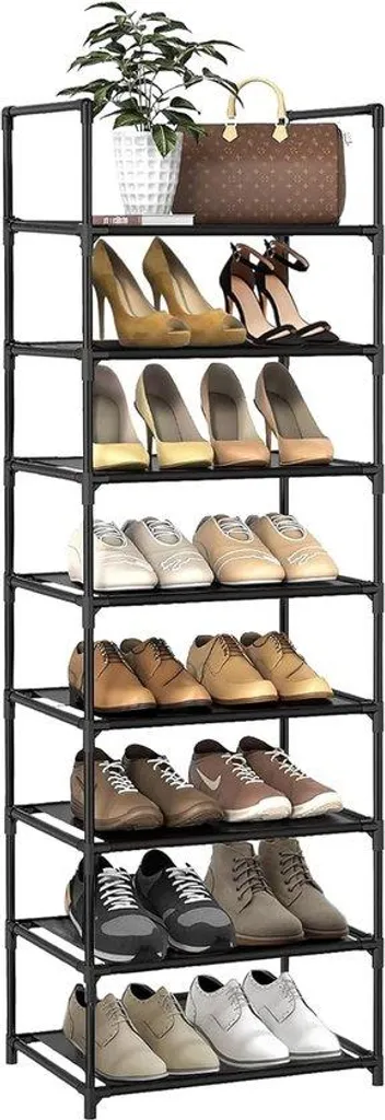 Rangement chaussures métal 8 niveaux : fini le désordre dans l'entrée