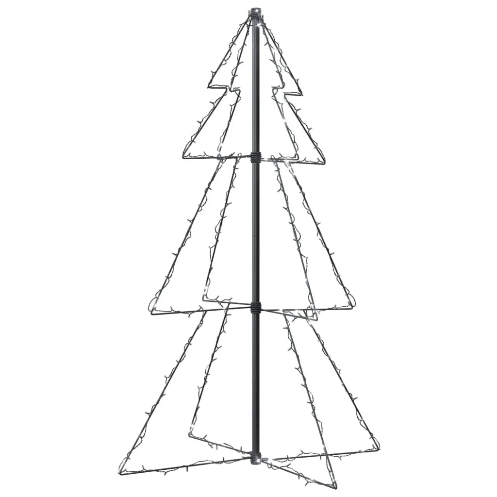 vidaXL Sapin de Noël Cône 160 LED Intérieur et Extérieur 78x120 cm