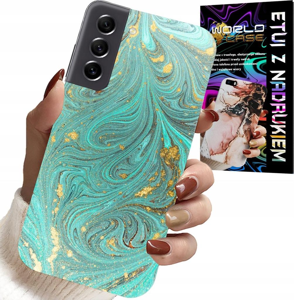 Gehäuse Für Samsung Galaxy S21 - Marmorierte Muster + Gehärtetes Glas