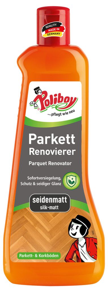 Poliboy Parkett Renovierer Seidenmatt - Inhalt 500ml - für Produktbild 
