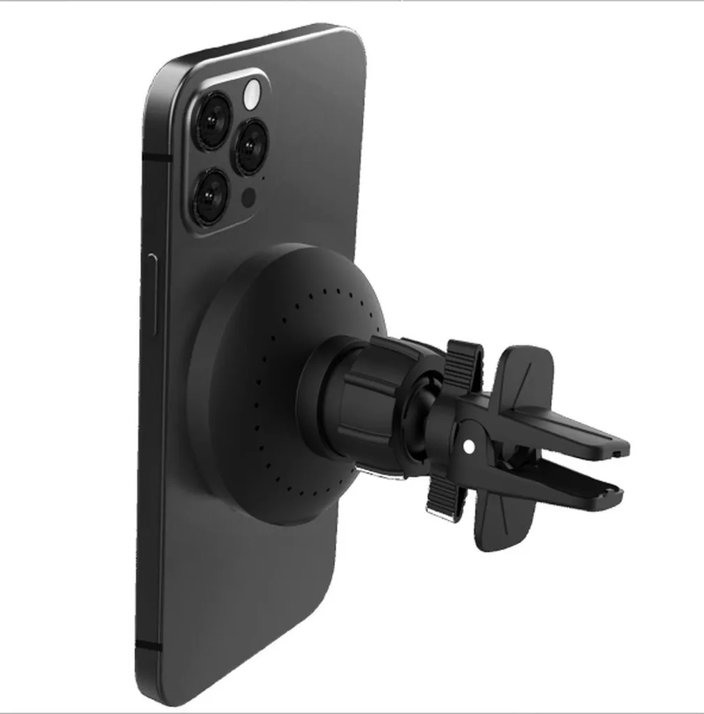 Celly GHOSTMAGCHARGE Support Voiture Magnétique Actif pour iPhone Noir - 7