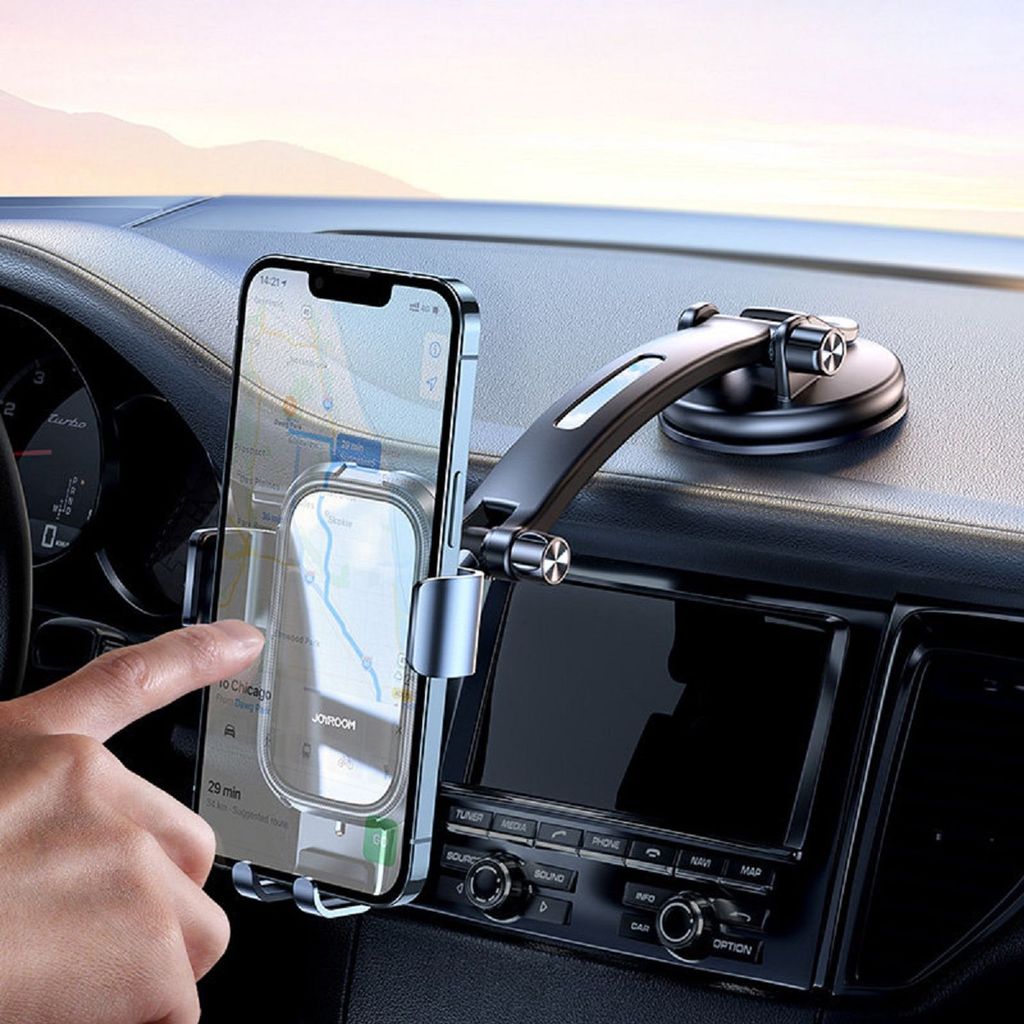 JOYROOM KFZ Handy-Halterung mechanische Autohalterung für das  Armaturenbrett Smartphone-Halterung